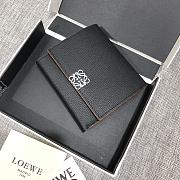 Loewe Short fold black wallet 10*11cm - 1