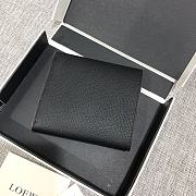 Loewe Short fold black wallet 10*11cm - 3