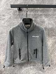 Miu Miu polar fleece zipper grey short jacket  - 1