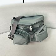 Prada Nylon Shoulder Grey Bag 27*18*14cm - 1