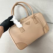 Prada Re-Edition1978 double handle beige handbag 35*21*10cm - 1