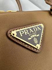 Prada Re-Edition1978 double handle brown handbag 35*21*10cm - 4