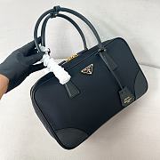 Prada Re-Edition1978 double handle black handbag 35*21*10cm - 1