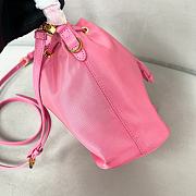 Prada nylon bucket bag Re-Edition1978 bright pink bag 19.5x15.5x10cm - 4