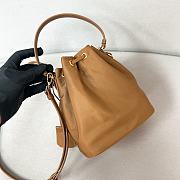 Prada nylon bucket bag Re-Edition1978 brown bag 19.5x15.5x10cm - 5