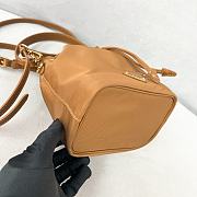 Prada nylon bucket bag Re-Edition1978 brown bag 19.5x15.5x10cm - 3