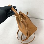 Prada nylon bucket bag Re-Edition1978 brown bag 19.5x15.5x10cm - 2