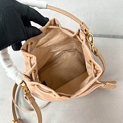 Prada nylon bucket bag Re-Edition1978 beige bag 19.5x15.5x10cm - 4