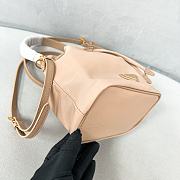 Prada nylon bucket bag Re-Edition1978 beige bag 19.5x15.5x10cm - 3