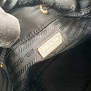 Prada nylon bucket bag Re-Edition1978 black bag 19.5x15.5x10cm - 6