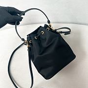 Prada nylon bucket bag Re-Edition1978 black bag 19.5x15.5x10cm - 5