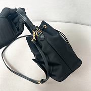 Prada nylon bucket bag Re-Edition1978 black bag 19.5x15.5x10cm - 3