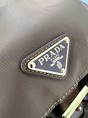 Prada Re-Edition1978 Parachute Nylon Backpack Small Brown Bag 28*23.5*12cm - 4