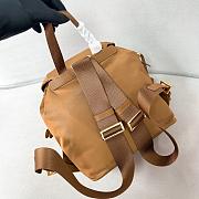 Prada Re-Edition1978 Parachute Nylon Backpack Small Brown Bag 28*23.5*12cm - 3