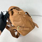 Prada Re-Edition1978 Parachute Nylon Backpack Small Brown Bag 28*23.5*12cm - 2