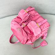 Prada Re-Edition1978 Parachute Nylon Backpack Small Pink Bag 28*23.5*12cm - 4