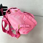 Prada Re-Edition1978 Parachute Nylon Backpack Small Pink Bag 28*23.5*12cm - 3