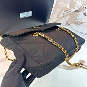 Prada Vintage Black Gold Chain Flap Shoulder Bag 30*24*7cm - 6