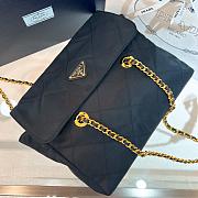 Prada Vintage Black Gold Chain Flap Shoulder Bag 30*24*7cm - 4