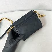 Prada black gold chain flap shoulder bag 14*13*5cm - 4