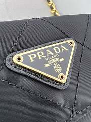 Prada black gold chain flap shoulder bag 14*13*5cm - 2