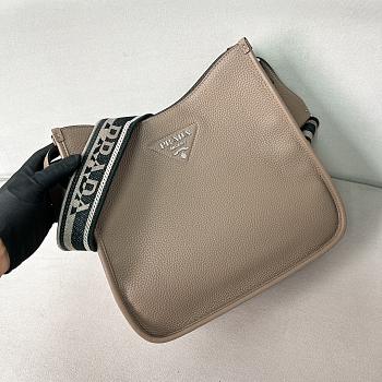 Prada Grained Cowhide Shoulder Caramel Bag 30*28*12cm