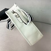 Prada Grained Cowhide Shoulder White Bag 30*28*12cm - 6