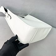 Prada Grained Cowhide Shoulder White Bag 30*28*12cm - 5