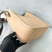 Prada Grained Cowhide Shoulder Apricot Bag 30*28*12cm  - 4