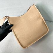 Prada Grained Cowhide Shoulder Apricot Bag 30*28*12cm  - 2