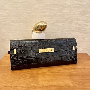 YSL Manhattan Clutch Black Bag 31x14x3cm