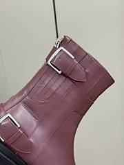 Hermes Chelsea Short Dark Red Boots  - 2