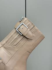  Hermes Chelsea Short Beige Boots - 4