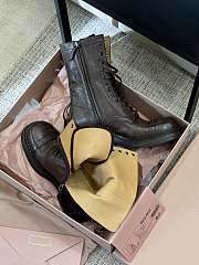 Miu Miu Brown Short Boots  - 6