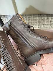 Miu Miu Brown Short Boots  - 5