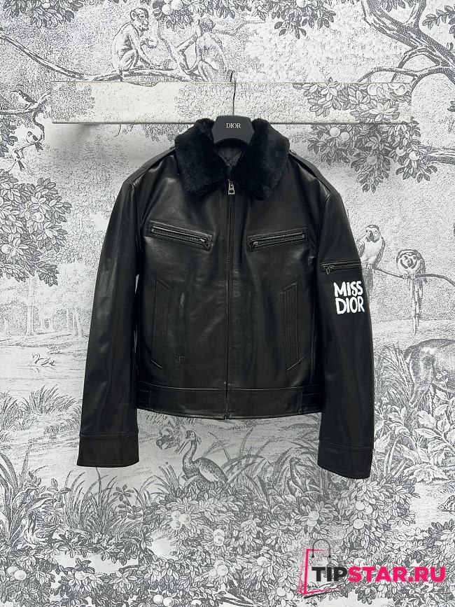 Dior boyfriend style leather jacket - 1