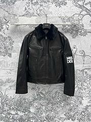 Dior boyfriend style leather jacket - 1