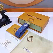 LV Maxi Dragonne Blue Keychains - 4