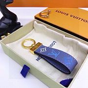 LV Maxi Dragonne Blue Keychains - 3