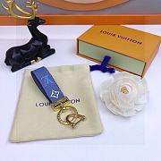 LV Maxi Dragonne Blue Keychains - 2