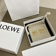 LOEWE carved diamond buckle earings  - 3