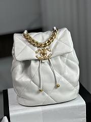 Chanel Classic White Backpack 26*22*16cm - 1