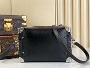 LV Side Trunk Medium Black Silver Buckle Bag 21 cm - 3