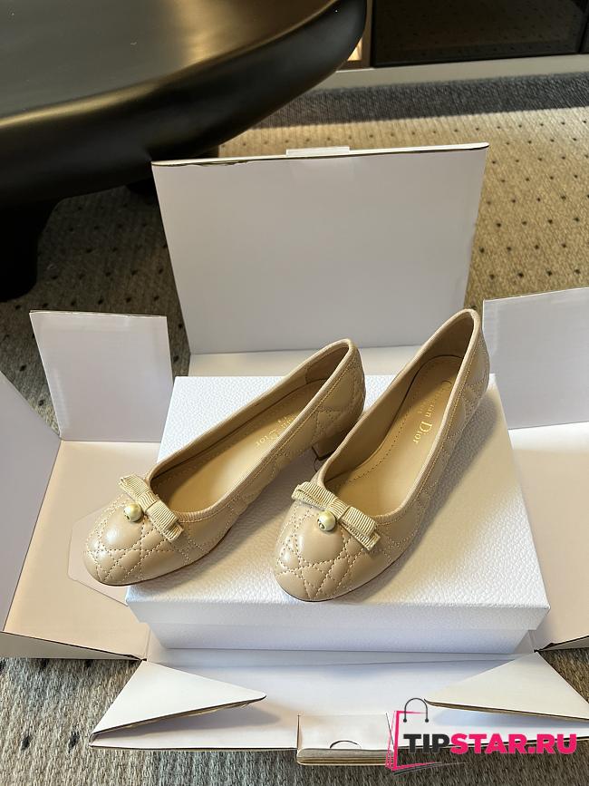 Dior Beige Mary Jane Shoes - 1