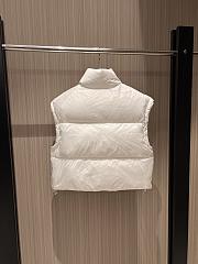 Miu Miu White Short Down Vest  - 3