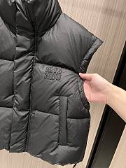 Miu Miu Black Short Down Vest - 2