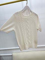 Beaded Twisted Cashmere Sweater - 6