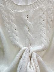 Beaded Twisted Cashmere Sweater - 2