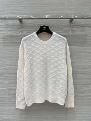 LP Classic rhombus round-neck cashmere sweater - 1