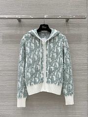  Dior casual hooded jade green jacket - 1